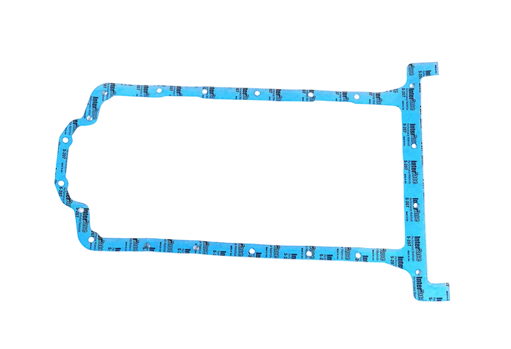 Blue gasket on a white background